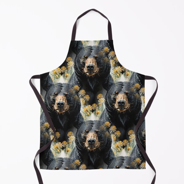 Item preview, Bear Surrounded By Yucca flower New Mexico State Pattern 2 designed and sold by taiche.