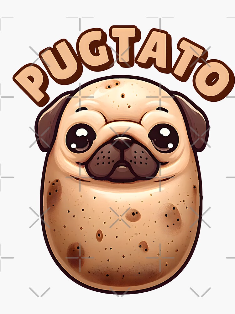 Cute Pug Potato T-Shirt | Funny Dog Pugtato Tee Cute Pug Potato T-Shirt | Funny Dog Pugtato Tee