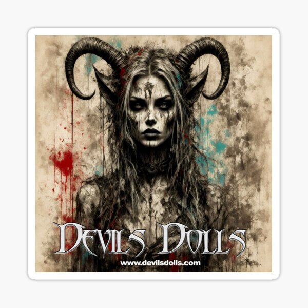Devils Dolls - Painting babe design - 025 Sticker