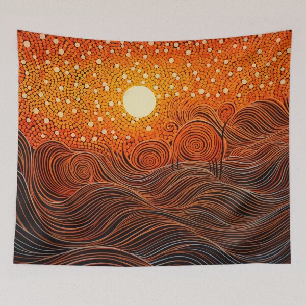Item preview, Aboriginal Inspired Dot Art - Solar Earth designed and sold by GrinGalore.