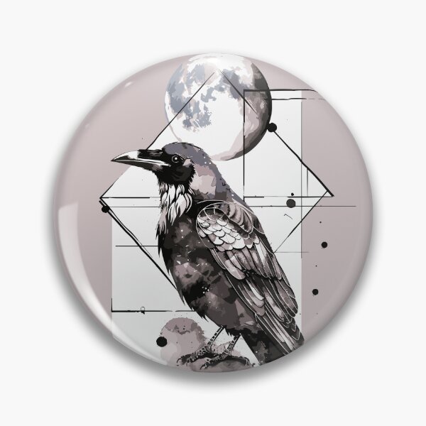 Item preview, Geometric crow designed and sold by etherElric.