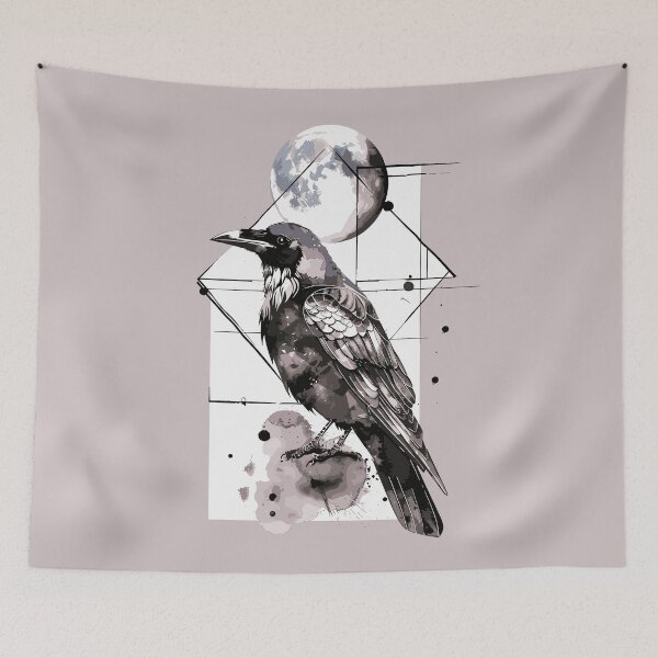 Item preview, Geometric crow designed and sold by etherElric.