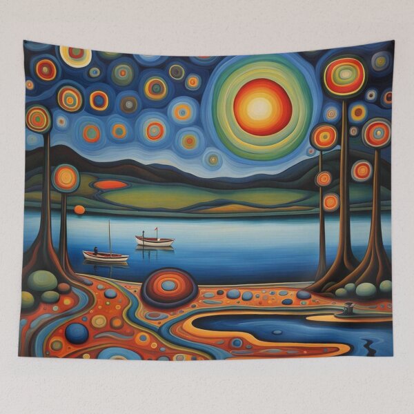 Item preview, Stars over the river designed and sold by George Hutton Hunter.