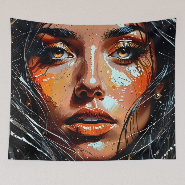Item preview, Beautiful Girl: Moody Acrylic Representation designed and sold by Jr-Mensagens.