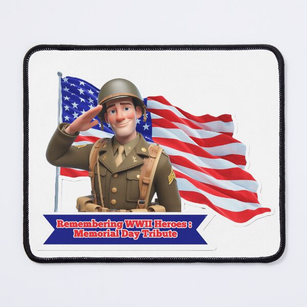 Item preview, Remembering WWII Heroes: Memorial Day Tribute designed and sold by myfigaidea.
