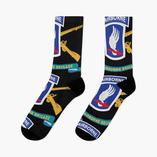 Item preview, Army - 173rd Airborne Brigade with Jumper - SSI w INF Br - Ribbon X 300 designed and sold by Military Insignia Products.