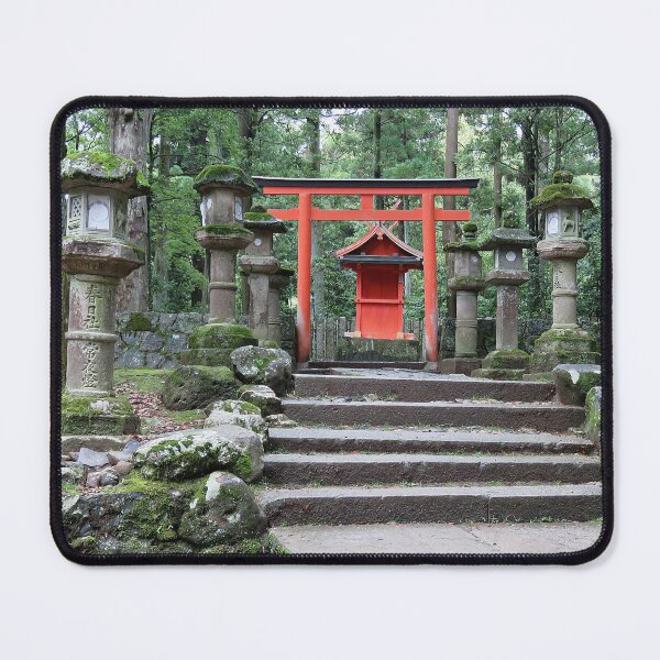 Item preview, Fushimi Inari Altar, Red Torii Gate and Stone Lanterns designed and sold by Linda Walsh.