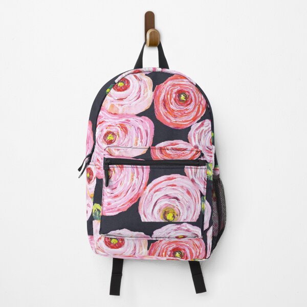 Item preview, Ranunculus, peony, pink navy floral designed and sold by Myartspace.