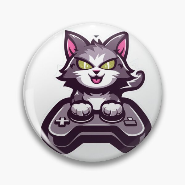 Item preview,  Gamer cat SVG cut file Funny nerd geek cat Videogames cutting file Gaming cuttable file Silhouette Cricut Vinyl decal Stencil Wood engraving designed and sold by mdgamer223.