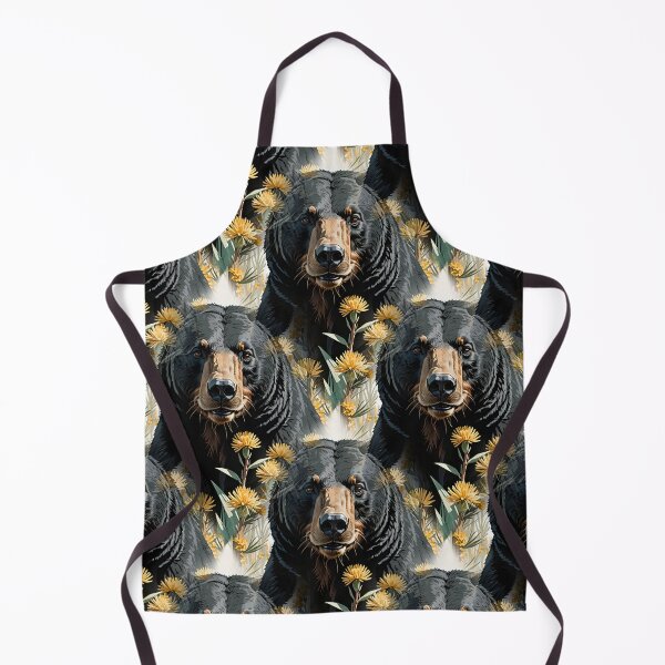 Item preview, Bear Surrounded By Yucca flower New Mexico State Pattern 3 designed and sold by taiche.