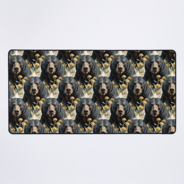 Item preview, Bear Surrounded By Yucca flower New Mexico State Pattern 3 designed and sold by taiche.