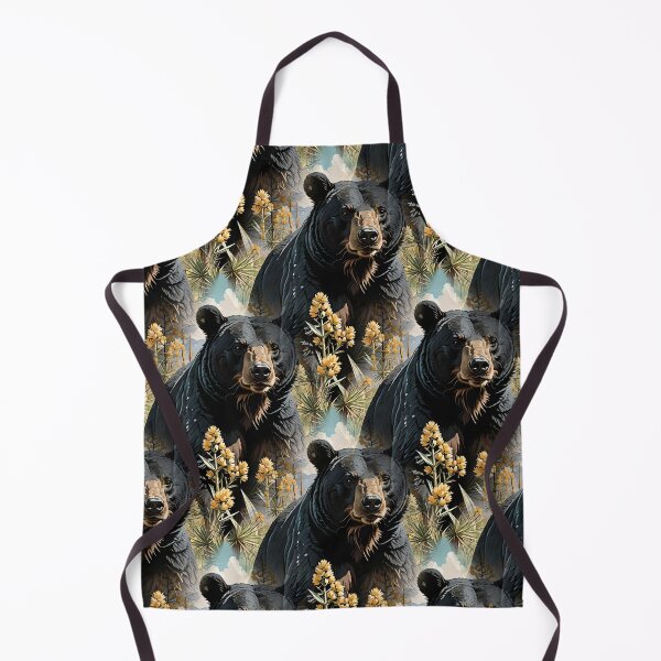 Item preview, Bear Surrounded By Yucca flower New Mexico State Pattern 4 designed and sold by taiche.