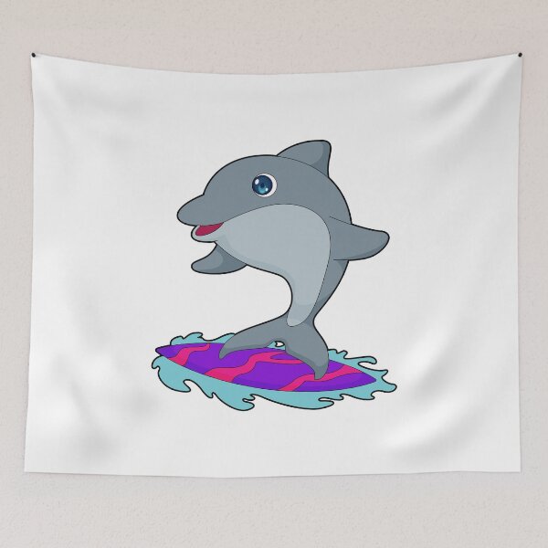 Item preview, Dolphin Surfer Surfboard designed and sold by Snabdesign84.