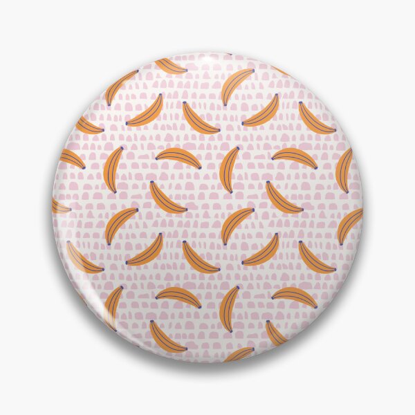 Item preview, Pink Bananas Geometric Fruit Half Circle Stripe Kitsch designed and sold by AsterSprig.