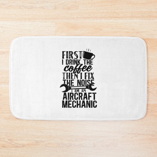 Item preview, Aircraft Mechanic First I Drink Coffee Then I Fix The Noise designed and sold by TeesYouWant.