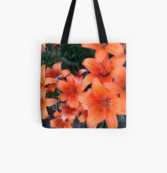 Photo of orange tiger lillies All Over Print Tote Bag