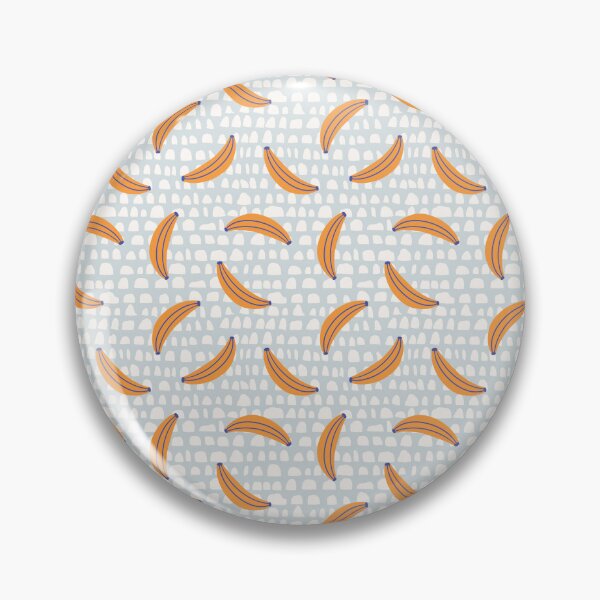 Item preview, Sky Blue Bananas Geometric Fruit Half Circle Stripe Kitsch designed and sold by AsterSprig.