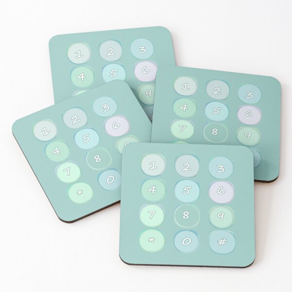 Item preview, Press the Pastel Phone Buttons Dial a Phone Number designed and sold by Beachy.