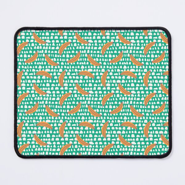 Item preview, Bright Green Bananas Geometric Fruit Half Circle Stripe Kitsch designed and sold by AsterSprig.