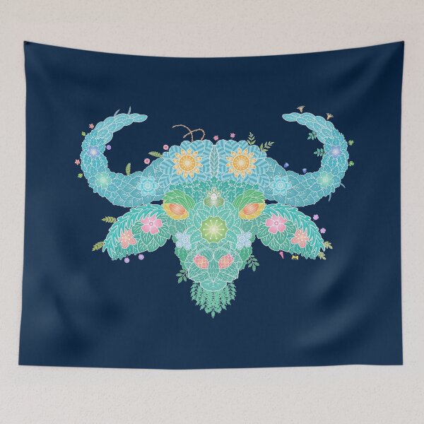 Item preview, Floral  Animal "Buffalo" WeArePrettierThanFlowers designed and sold by 366birthflower.