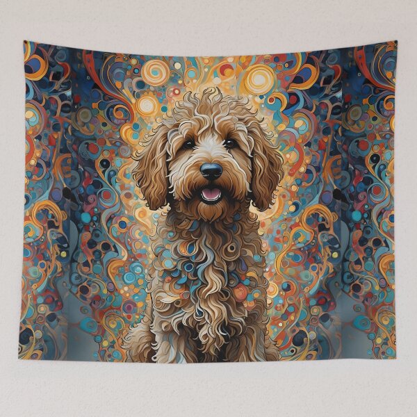 Item preview, Cute Illustration of a Labradoodle Doodle designed and sold by vanYperen.