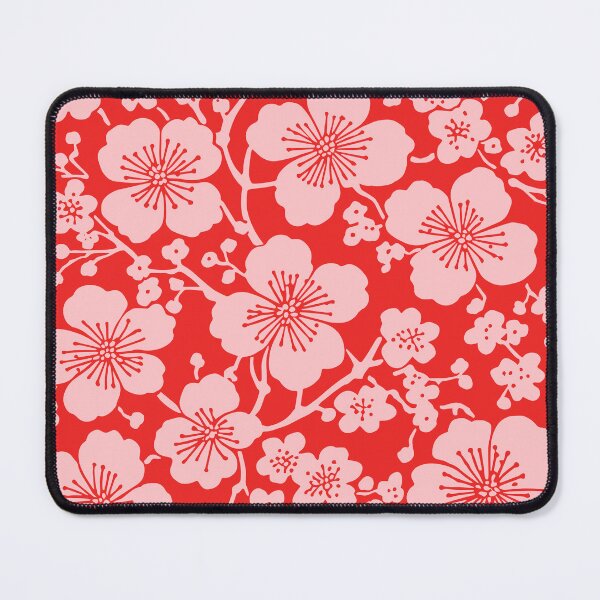Item preview, Floral Cherry Blossoms Pattern Red and Pink designed and sold by tonymagnerart.