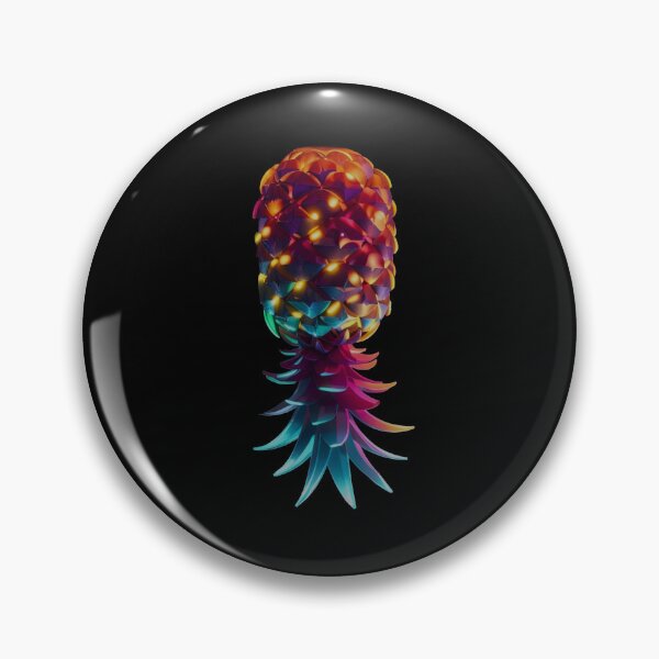 Item preview, Upside Down Green & Orange Colorful Glowing Pineapple Pattern | IYKYK Lifestyle designed and sold by JLEmporium.
