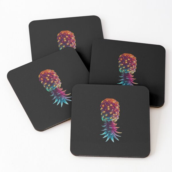 Item preview, Upside Down Green & Orange Colorful Glowing Pineapple Pattern | IYKYK Lifestyle designed and sold by JLEmporium.