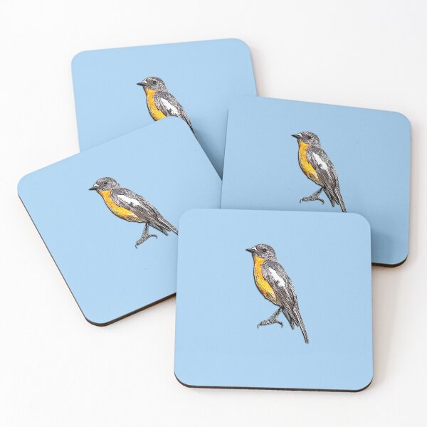 Item preview, Flame Robin Black Alternate Design designed and sold by designsasstultd.