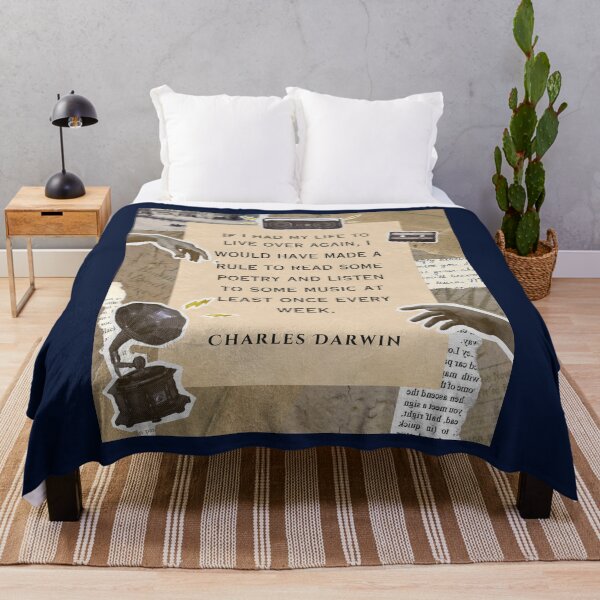 Item preview, Charles Darwin quote: if I had to live my life again, I would have made a rule to read some poetry and listen to some music at least once every week. designed and sold by artbleed.
