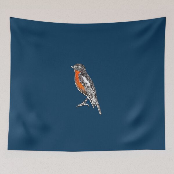 Item preview, Flame Robin White Alternate Design designed and sold by designsasstultd.