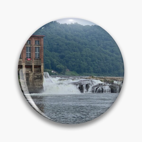 Item preview, Retired Hydroelectric Plant at Kanawha Falls designed and sold by TabethaMorgan.