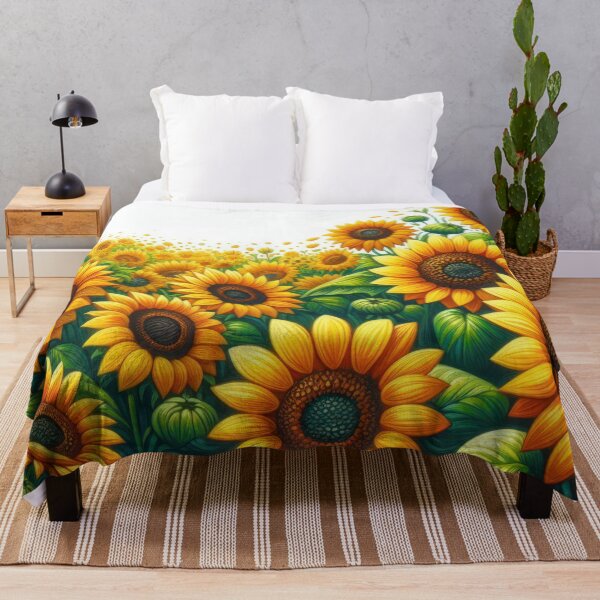 Artikelvorschau, Sonnenblumen Blumenmuster Hintergrund entworfen und verkauft von Expressions-Sel.