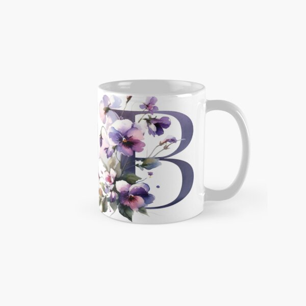 VIOLETS LETTER B Classic Mug