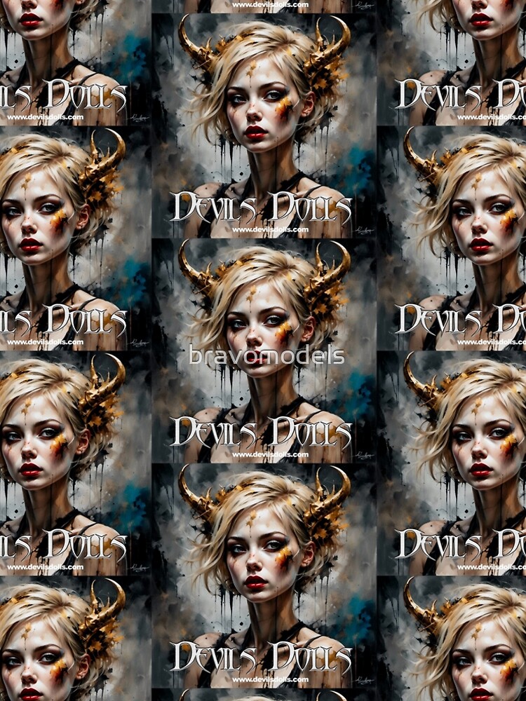 Thumbnail 4 of 4, A-Line Dress, Devils Dolls - Painting babe design - 041 designed and sold by bravomodels.
