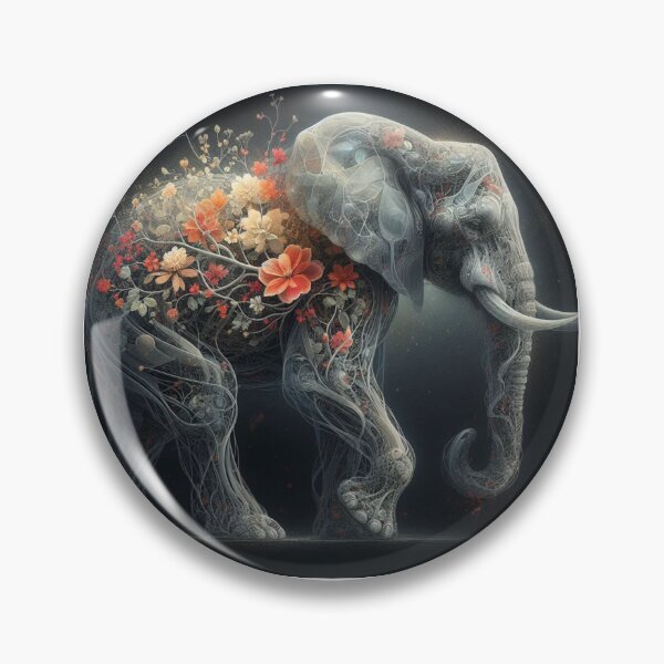Item preview, Enchanted Florafauna Elephant - A Tapestry of Nature’s Wonders designed and sold by MiszungART.