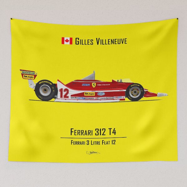 Item preview, Gilles Villeneuve - 312 T4 designed and sold by JageOwen.