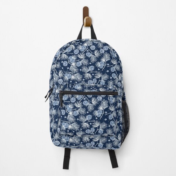 Item preview, Spruce cones on dark blue background designed and sold by Alex Blud.