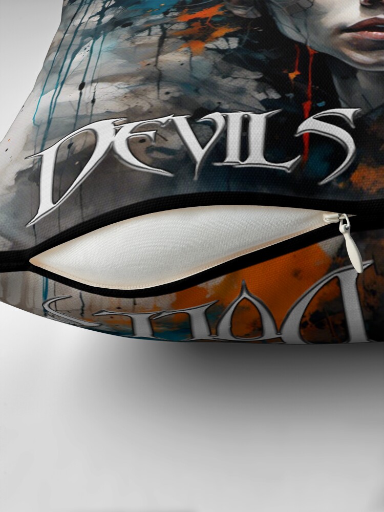 Thumbnail 2 of 4, Pillow, Devils Dolls - Painting babe design - 042 designed and sold by bravomodels.
