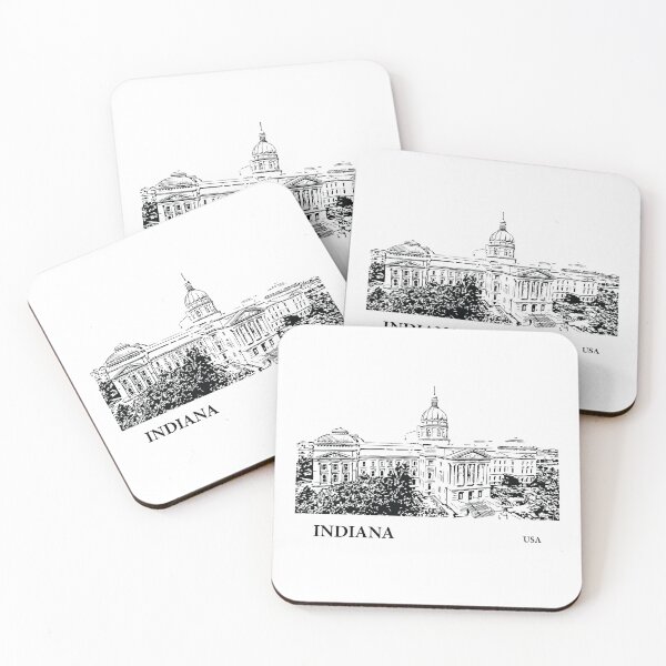 Item preview, Indiana State USA designed and sold by Lakeric Cityscapes.