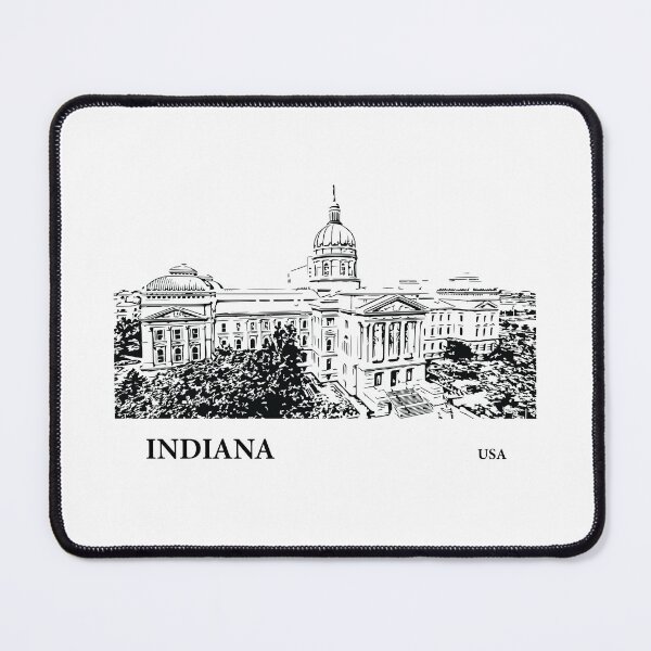 Item preview, Indiana State USA designed and sold by Lakeric Cityscapes.