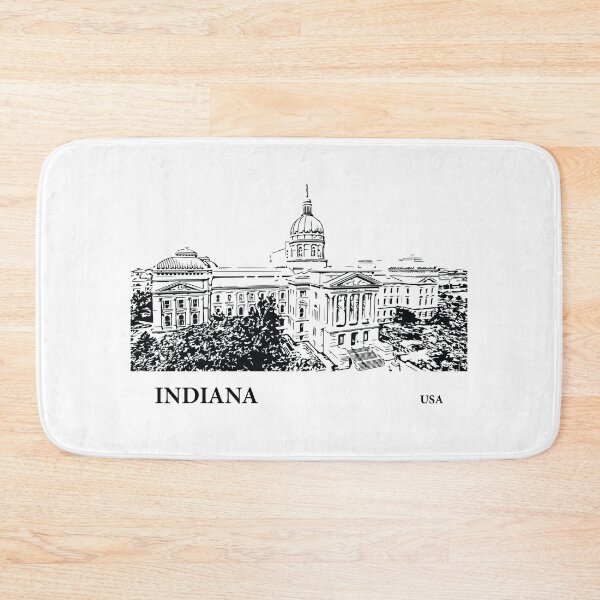 Item preview, Indiana State USA designed and sold by Lakeric Cityscapes.