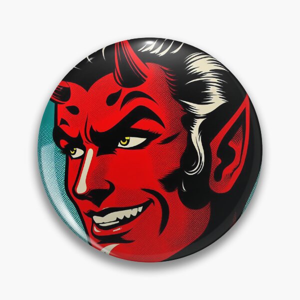 Item preview, smiling devil Vince ray inspired cute kustom kulture funny designed and sold by blackdoggdesign.