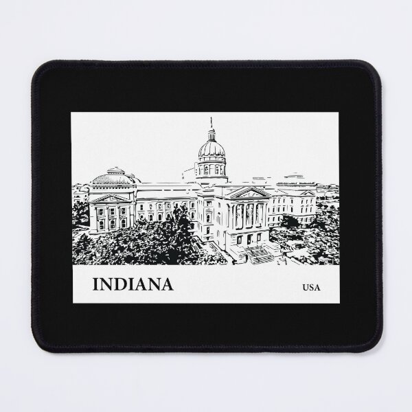 Item preview, Indiana State USA designed and sold by Lakeric Cityscapes.
