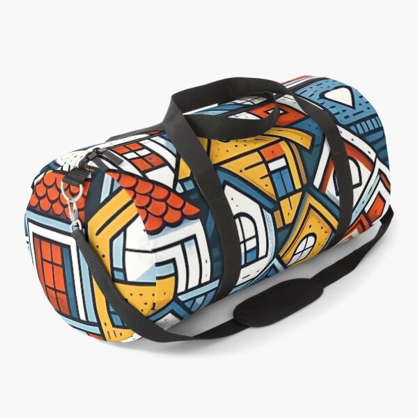 Item preview, Multicolored houses pattern designed and sold by Haji  Kamora.