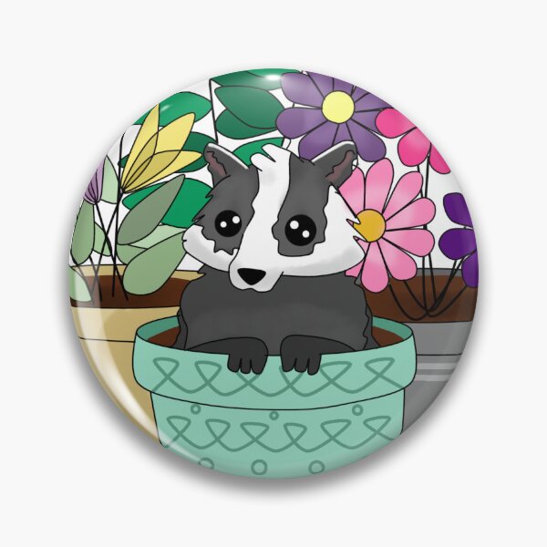 Item preview, Flower Badger  designed and sold by Lextraordinary  Designs.