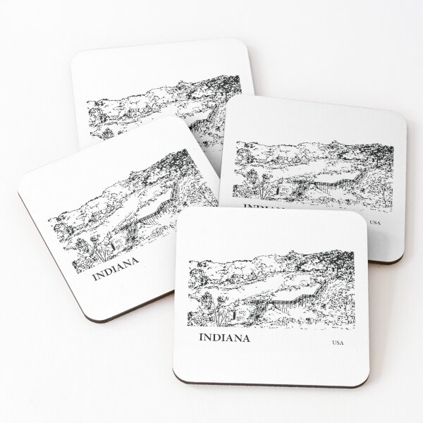 Item preview, Indiana USA designed and sold by Lakeric Cityscapes.