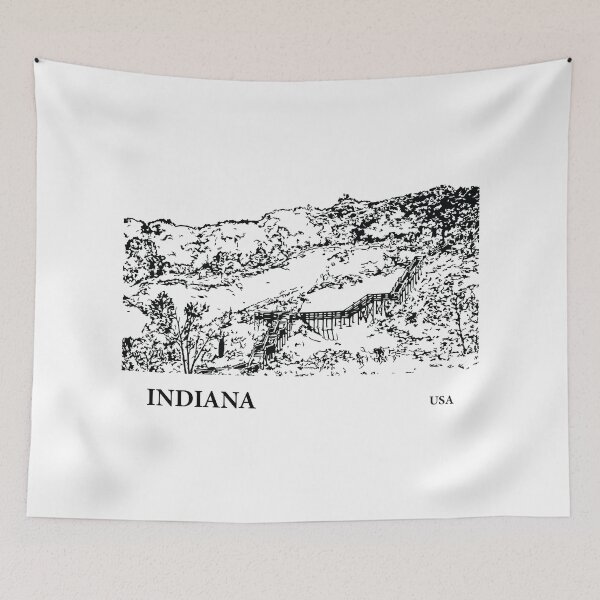 Item preview, Indiana USA designed and sold by Lakeric Cityscapes.