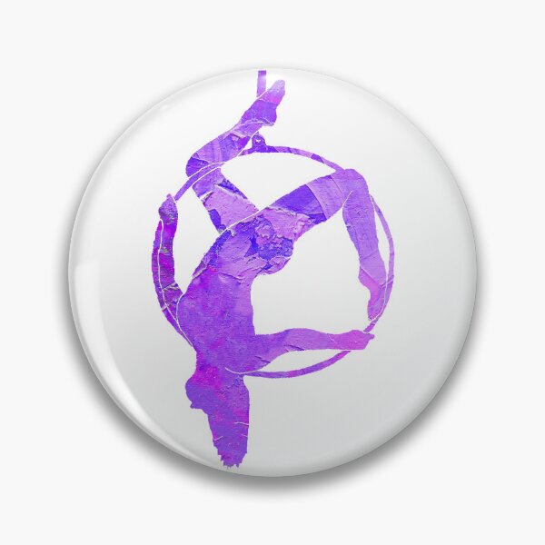 Item preview, Aerial Hoop Back Bendy Top-Bar Delilah Silhouette Purple designed and sold by KotasCreations.