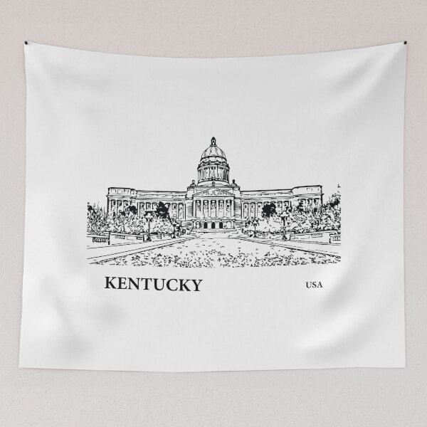 Item preview, Kentucky State USA designed and sold by Lakeric Cityscapes.